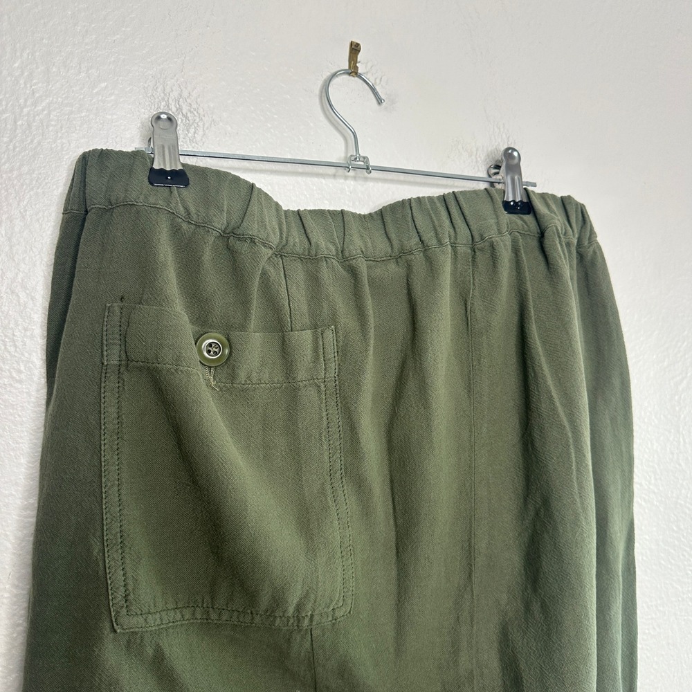 The Great Army Pants Olive Green Cotton Drop Crotch Tapered Trousers Size 1 S - Picture 7 of 9
